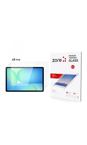 Galaxy Tab S10FE Plus Zore 5in1 Tablet Temperli Cam Ekran Koruyucu