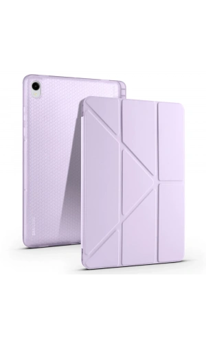 Galaxy Tab S11 Kılıf Zore Tri Folding Kalem Bölmeli Standlı Kılıf