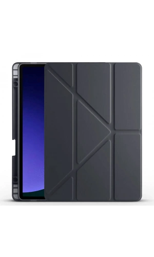 Galaxy Tab S9 FE Kılıf Zore Tri Folding Kalem Bölmeli Standlı Kılıf