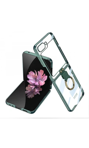 Galaxy Z Flip 6 Kılıf Zore Yüzüklü Kıpta Kapak