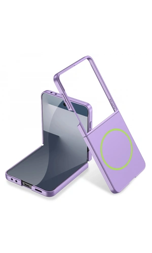 Galaxy Z Flip 7 Kılıf Wireless Şarj Özellikli Zore Kıpta M-safe Kapak