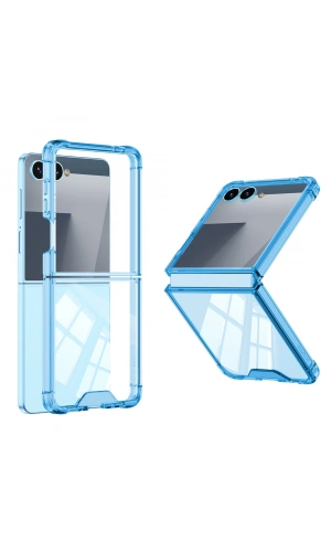 Galaxy Z Flip 7 Kılıf Zore Full Camlı Kıpta Kapak