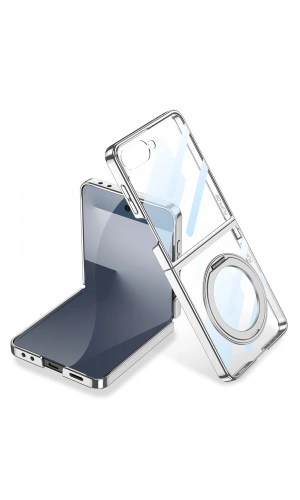 Galaxy Z Flip 7 M-safe Şarj Özellikli Zore Kıpta KPT-02 Standlı Kapak