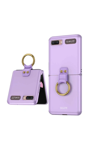 Galaxy Z Flip Kılıf Zore Flip Ring Kıpta Kapak