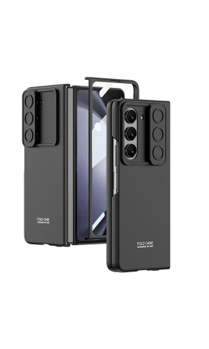 Galaxy Z Fold 5 Kılıf Kamera Korumalı Zore Kıpta Sürgülü Kapak
