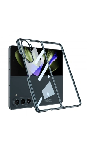 Galaxy Z Fold 5 Kılıf Zore Full Camlı Kıpta Kapak