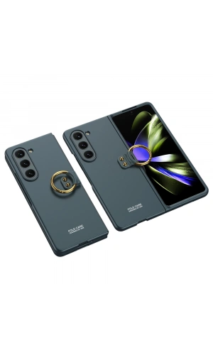 Galaxy Z Fold 5 Kılıf Zore Kıpta Yüzüklü Flip Sert Kapak