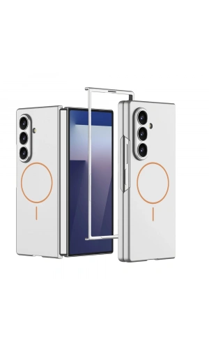 Galaxy Z Fold 7 Kılıf Wireless Şarj Özellikli Zore Kıpta M-safe Kapak
