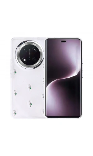 Honor Magic 7 Lite Kılıf Airbag Tasarımlı Simli Şeffaf Zore Kutup Kapak