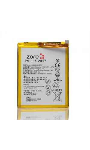 Huawei P9 Lite 2017 Zore Tam Orjinal Batarya