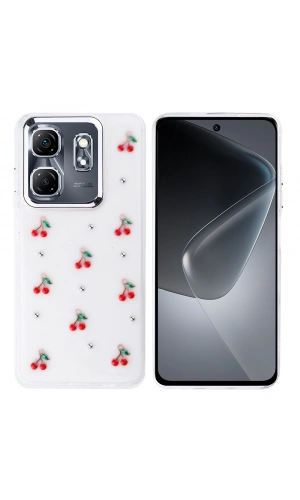İnfinix Smart 9 Kılıf Airbag Tasarımlı Simli Şeffaf Zore Kutup Kapak