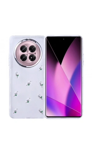 İnfinix Zero 40 5G Kılıf Airbag Tasarımlı Simli Şeffaf Zore Kutup Kapak