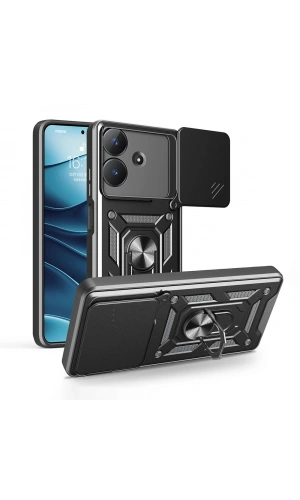 Realme Note 60 Kılıf Magnetik Standlı Kamera Korumalı Zore Sürgülü Vega Kapak