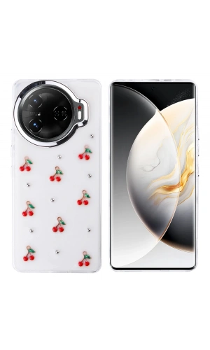 Tecno Camon 30 Pro 5G Kılıf Airbag Tasarımlı Simli Şeffaf Zore Kutup Kapak