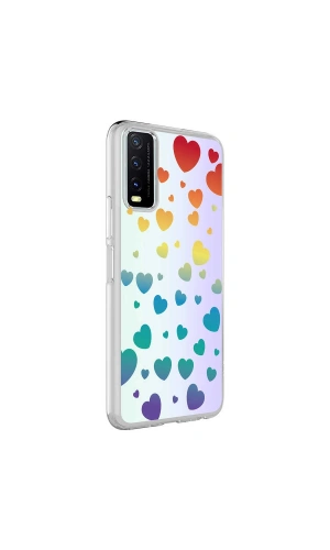 Vivo Y11S Kılıf Zore M-Blue Desenli Kapak