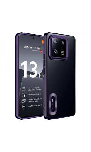 Xiaomi Mi 13 Pro Kılıf Kamera Korumalı Logo Gösteren Zore Omega Kapak