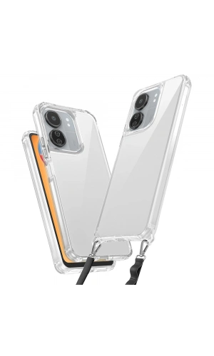 Xiaomi Poco C65 Kılıf Airbagli Takılabilir Askı Aparatlı Zore Snap Silikon Kapak