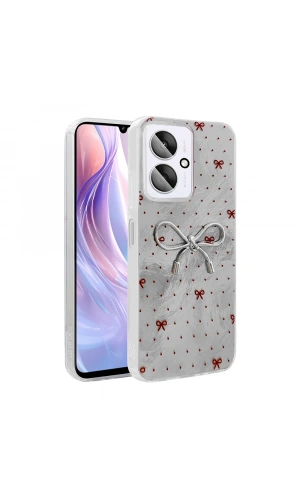 Xiaomi Poco C65 Kılıf Kamera Korumalı Figürlü Zore Ponti Silikon Kapak