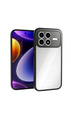 Xiaomi Poco F8 Pro Kılıf Kamera Korumalı Şeffaf Arka Yüzey Zore New Roll Kapak