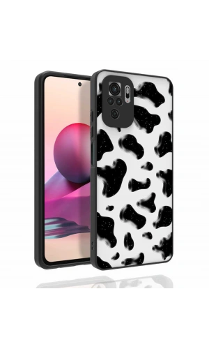 Xiaomi Poco M5S Kılıf Desenli Kamera Korumalı Parlak Zore Nora Kapak