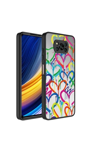 Xiaomi Poco X3 Kılıf Aynalı Desenli Kamera Korumalı Parlak Zore Mirror Kapak