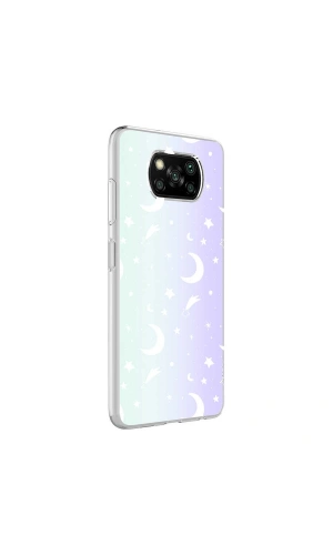 Xiaomi Poco X3 Kılıf Zore M-Blue Desenli Kapak