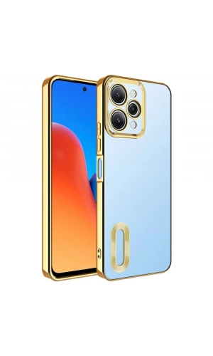 Xiaomi Redmi 12 Kılıf Kamera Korumalı Logo Gösteren Zore Omega Kapak
