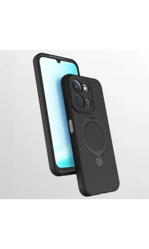 Xiaomi Redmi 15C Kılıf M-safe Şarj Özellikli Standlı Zore Samara Kapak