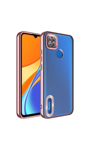 Xiaomi Redmi 9C Kılıf Kamera Korumalı Logo Gösteren Zore Omega Kapak