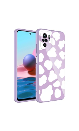 Xiaomi Redmi Note 10 Kılıf Kamera Korumalı Desenli Sert Silikon Zore Epoksi Kapak