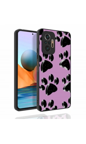 Xiaomi Redmi Note 10 Pro Kılıf Desenli Kamera Korumalı Parlak Zore Nora Kapak