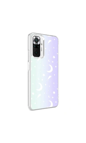 Xiaomi Redmi Note 10 Pro Kılıf Zore M-Blue Desenli Kapak