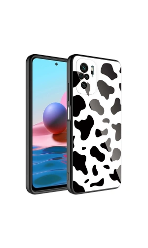 Xiaomi Redmi Note 10S Kılıf Kamera Korumalı Desenli Sert Silikon Zore Epoksi Kapak