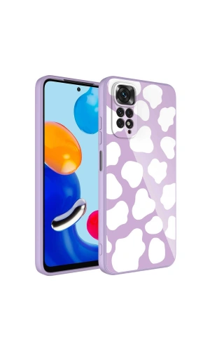 Xiaomi Redmi Note 11 Global Kılıf Kamera Korumalı Desenli Sert Silikon Zore Epoksi Kapak