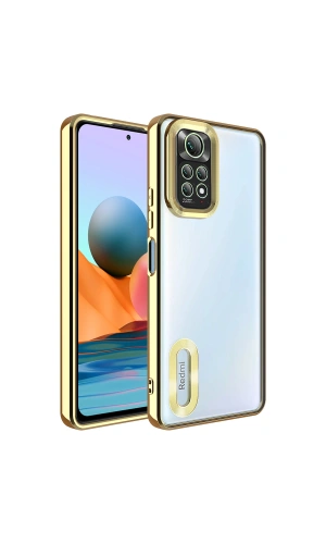 Xiaomi Redmi Note 11 Global Kılıf Kamera Korumalı Logo Gösteren Zore Omega Kapak