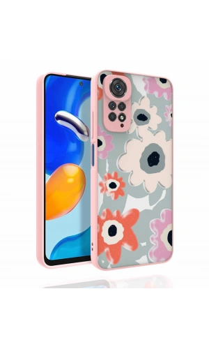 Xiaomi Redmi Note 11S Global Kılıf Desenli Kamera Korumalı Parlak Zore Nora Kapak
