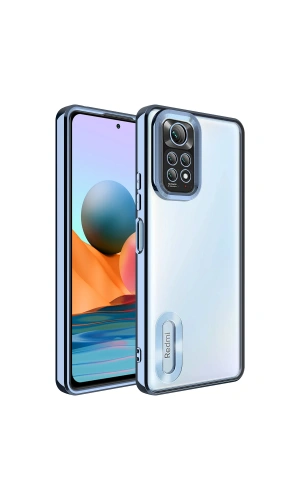Xiaomi Redmi Note 11S Global Kılıf Kamera Korumalı Logo Gösteren Zore Omega Kapak