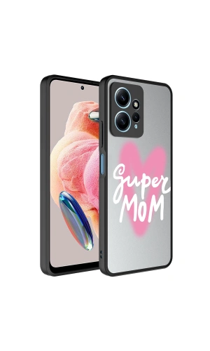 Xiaomi Redmi Note 12 4G Kılıf Aynalı Desenli Kamera Korumalı Parlak Zore Mirror Kapak