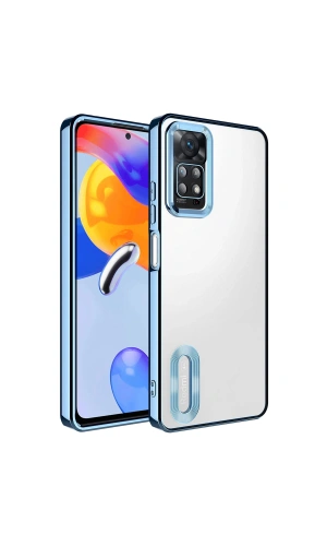 Xiaomi Redmi Note 12 Pro 4G Kılıf Kamera Korumalı Logo Gösteren Zore Omega Kapak