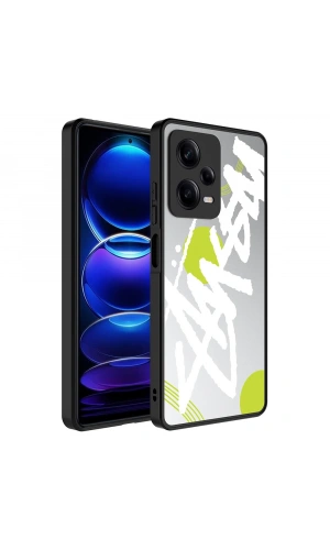 Xiaomi Redmi Note 12 Pro 5G Kılıf Aynalı Desenli Kamera Korumalı Parlak Zore Mirror Kapak