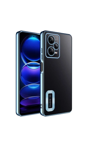 Xiaomi Redmi Note 12 Pro 5G Kılıf Kamera Korumalı Logo Gösteren Zore Omega Kapak