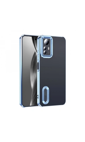 Xiaomi Redmi Note 12S Kılıf Kamera Korumalı Logo Gösteren Zore Omega Kapak