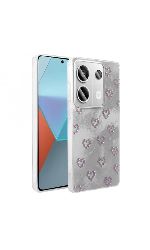 Xiaomi Redmi Note 13 Pro 4G Kılıf Kamera Korumalı Figürlü Zore Ponti Silikon Kapak