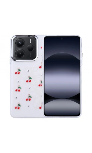 Xiaomi Redmi Note 14 5G Kılıf Airbag Tasarımlı Simli Şeffaf Zore Kutup Kapak