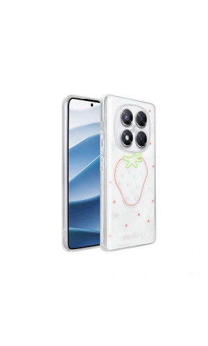 Xiaomi Redmi Note 14 Pro 4G Kılıf Şeffaf Figürlü Zore Folk Sert Kapak