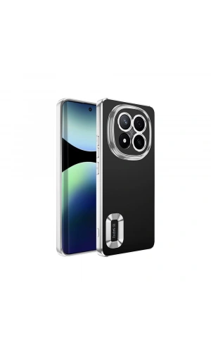Xiaomi Redmi Note 14 Pro Plus Kılıf Kamera Korumalı Logo Gösteren Zore Omega Kapak