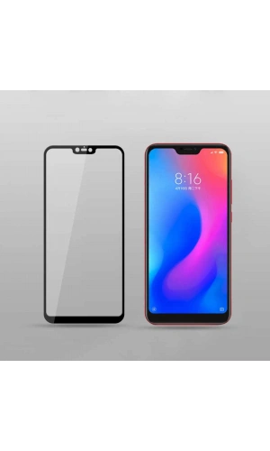 Xiaomi Redmi Note 6 Pro Zore Kenarları Kırılmaya Dayanıklı Cam Ekran Koruyucu