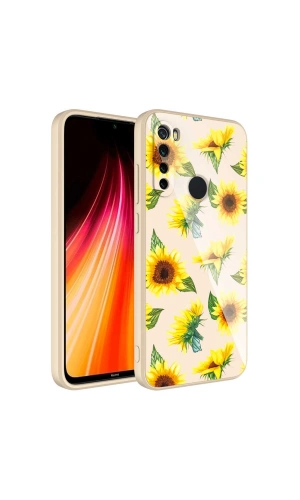 Xiaomi Redmi Note 8 Kılıf Kamera Korumalı Desenli Sert Silikon Zore Epoksi Kapak
