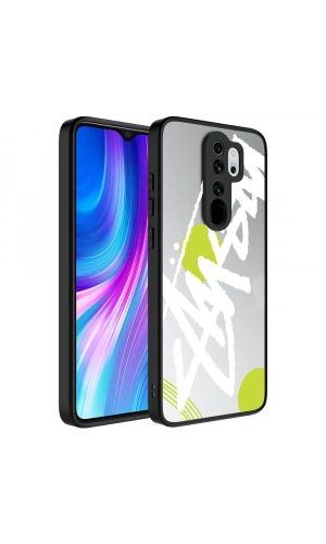 Xiaomi Redmi Note 8 Pro Kılıf Aynalı Desenli Kamera Korumalı Parlak Zore Mirror Kapak
