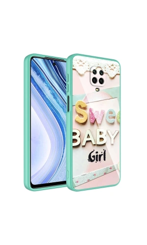Xiaomi Redmi Note 9 Pro Kılıf Kamera Korumalı Desenli Sert Silikon Zore Epoksi Kapak
